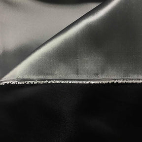 Extra Wide Solid Upholstery Jacquard Fabric SV574801 Black / Silver 2