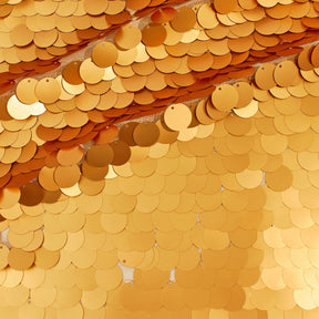 Paillette Circle Sequins On Mesh Fabric SV570759 Gold Image A4