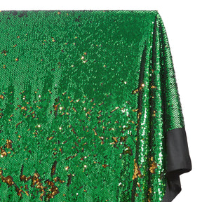 Two Sided Reversible Sequins On Stretch Mesh Fabric SV574629 Gold / Kelly Green 2