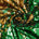 Two Sided Reversible Sequins On Stretch Mesh Fabric SV574629 Gold / Kelly Green 1