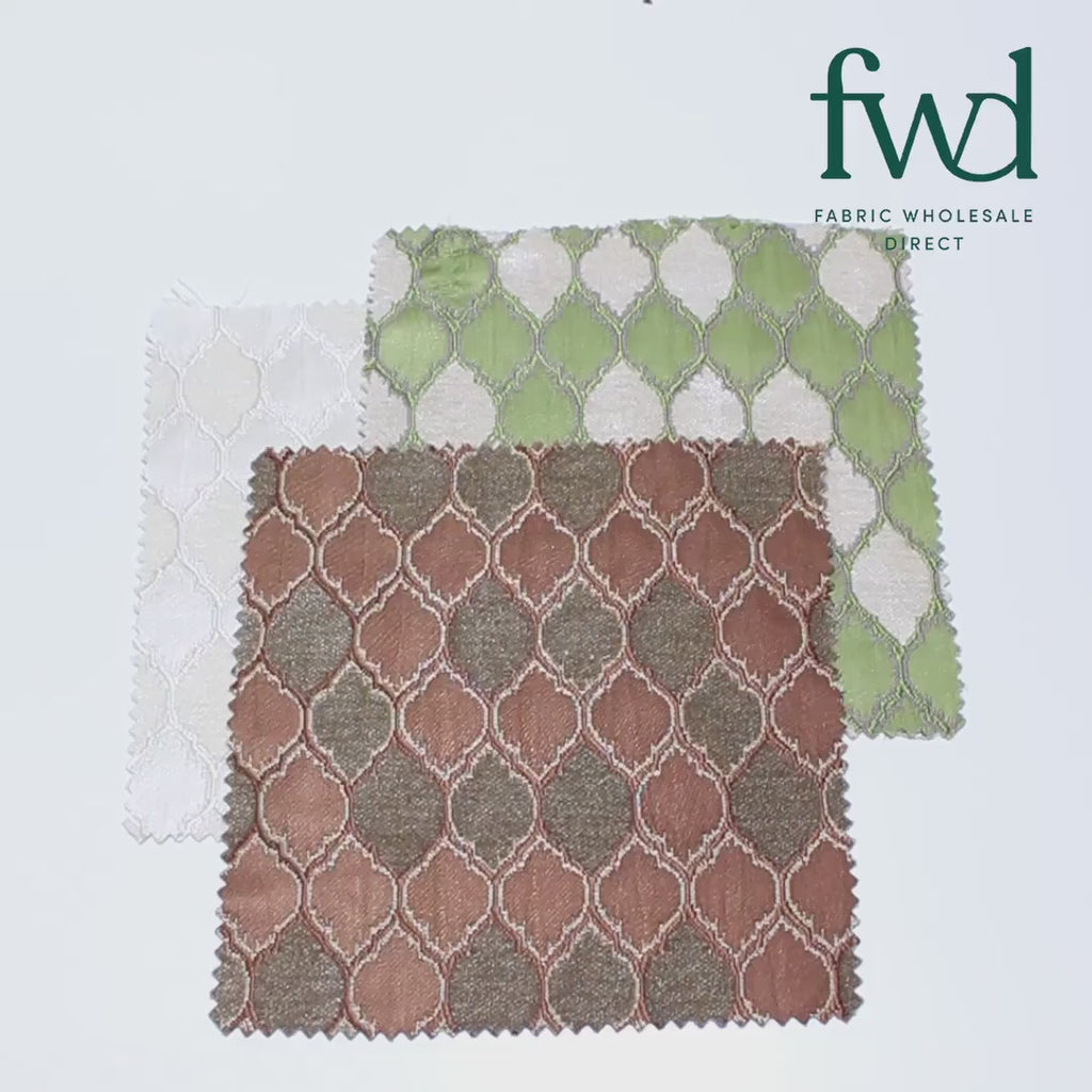 Trellis Chenille Upholstery Brocade Jacquard Fabric Group