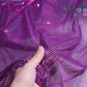 American Trans Knit Confetti Dot Sequins Fabric Purple / Purple SV571596
