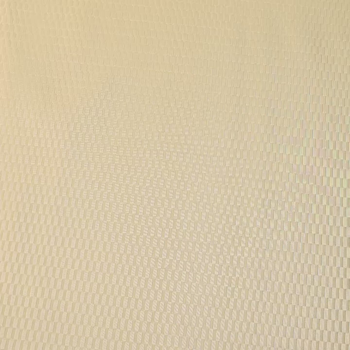 Rectangle Checkered Silk Jacquard (56 Inch) Light Yellow Fabric Video|SV581551