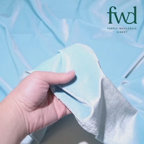 Stretch Velvet Light Blue Fabric Video|SV578422