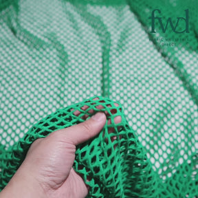 Cabaret Stretch Mesh Kelly Green Fabric Video|SV570317