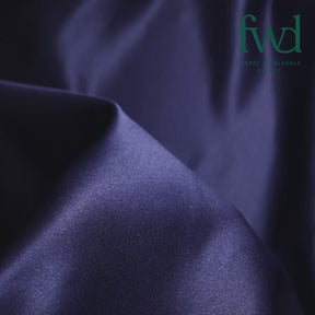 Matte Satin (Peau de Soie) Navy Blue Fabric Video|SV574493