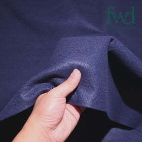 Polyester Felt (74 Inch) Navy Blue Fabric Video|SV581271