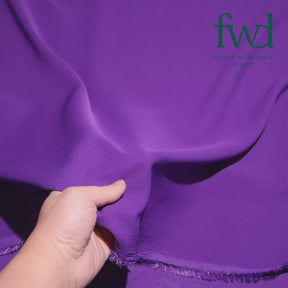 Polyester Crepe Georgette Chiffon Fabric Purple Video|SV582607