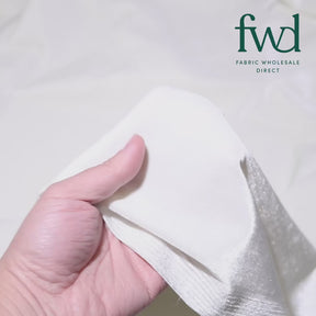 Stretch Velvet Off White Fabric Video|SV574349
