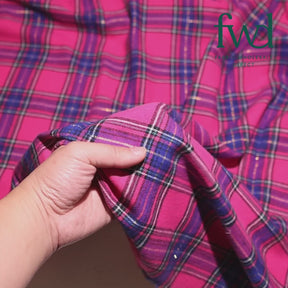 Metallic Tartan Plaid Yarn Dyed Brushed Cotton Flannel (Design 13) Fabric Video|SV582105