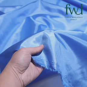 Polyester China Silk Lining (58/60 Inch) Dark Blue Fabric Video|SV571360