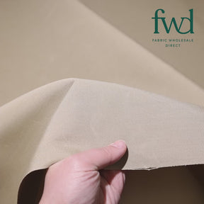 Ottertex® Outdoor Water-Repellant Fade-Resistant Acrylic Canvas (Stiff Finish, 10 Year Warranty) Khaki Fabric Video|SV581749