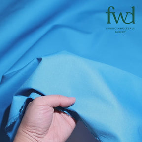 Poly Cotton Twill Turquoise Fabric Video|SV581079