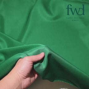 Polyester Twill Kelly Green Fabric Video|SV582128