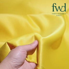 Matte Satin (Peau de Soie) Sunflower Yellow Fabric Video|SV577406