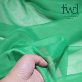 Sheer Voile (118 Inch) Kelly Green Fabric Video|SV570979