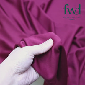 Stretch Crepe Scuba Double Knit Burgundy Fabric Video|SV577168