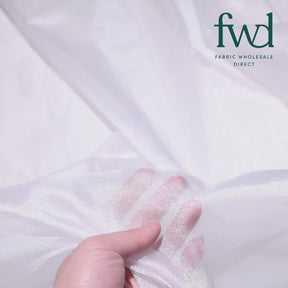 Crystal Organza (59/60 Inch) White Fabric Video|SV571254