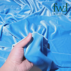 Stretch Velvet Turquoise Fabric Video|SV571493