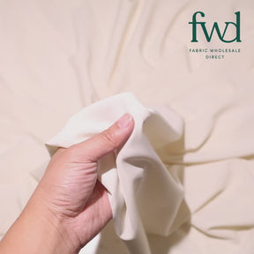 Stretch Polyester Tissue Faille Off White Fabric Video|SV582286