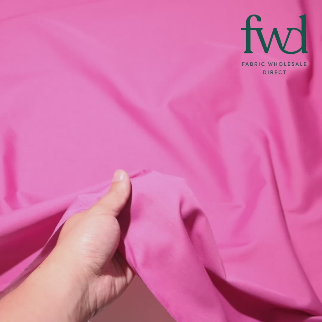 Cotton Polyester Broadcloth (44/45 Inch) Rose Fabric Video|SV581991