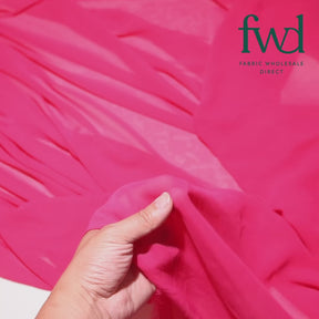 Polyester Chiffon (60 Inch) Fuchsia Fabric Video|SV580959