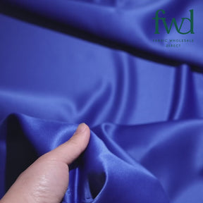 Matte Satin (Peau de Soie) Royal Blue Fabric Video|SV574484