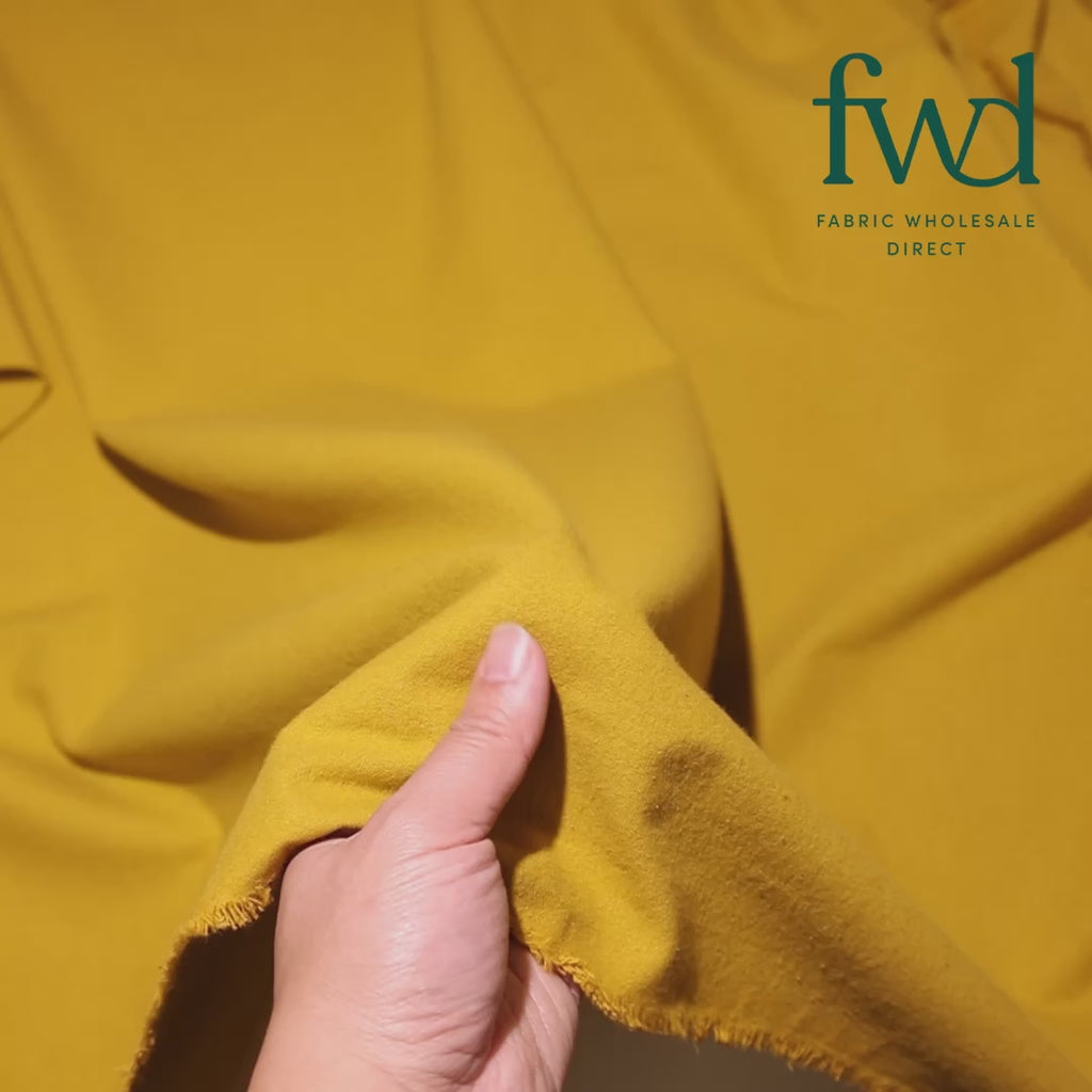 Cotton Flannel Gold Fabric Video|SV582033