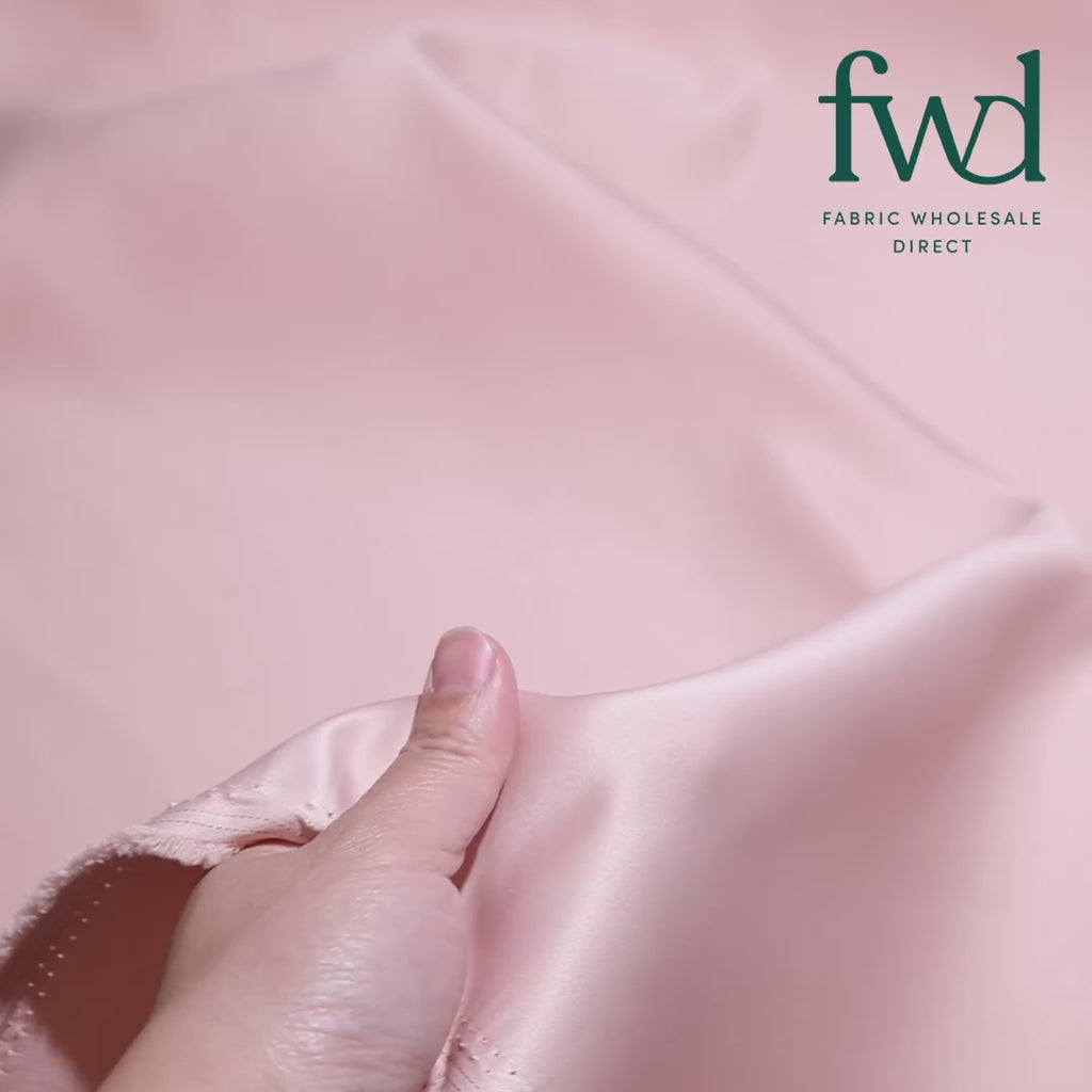 Matte Satin (Peau de Soie) Rose Gold Fabric Video|SV576618
