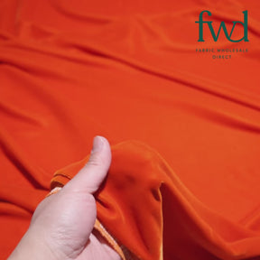 Micro Velvet Orange Fabric Video|SV571520