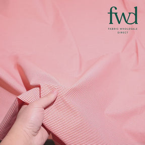1/16 Inch Gingham Check Polyester Cotton Poplin Fabric Orange / White Video|SV575748