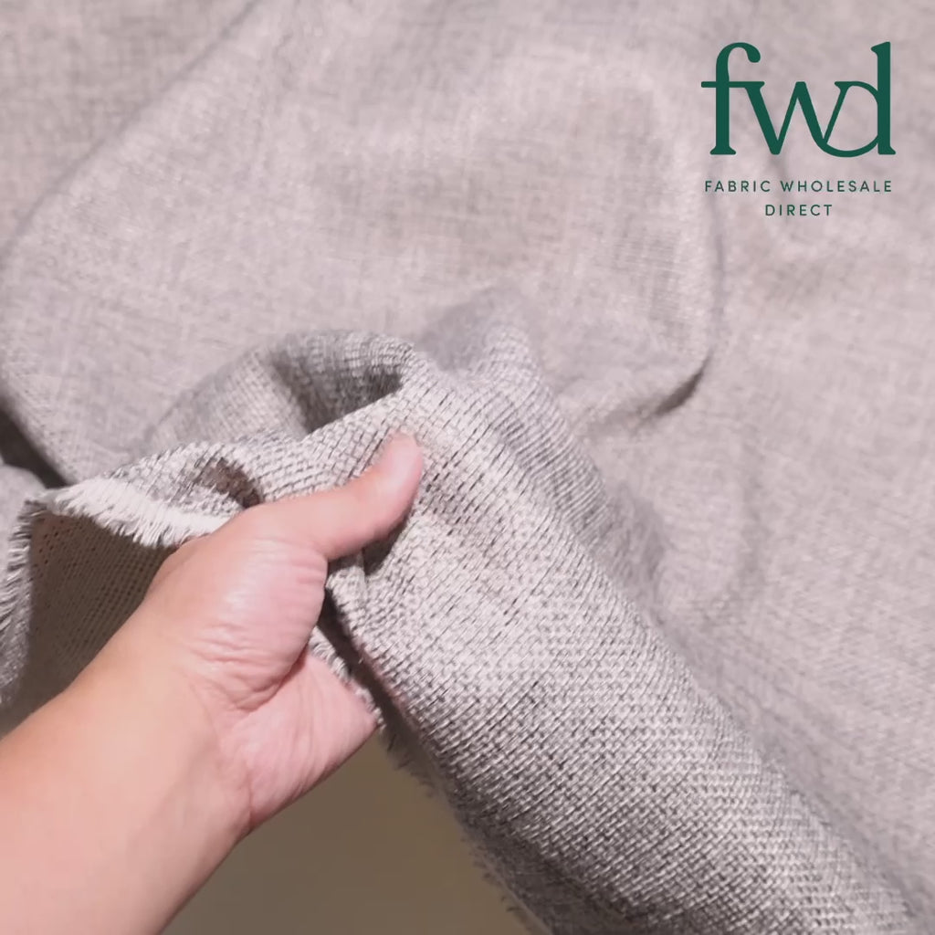 Plain Woven Inlay Upholstery Grey Fabric Video|SV580298