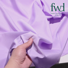 Silky Polyester Pongee Fabric Lavender Video|SV582884 