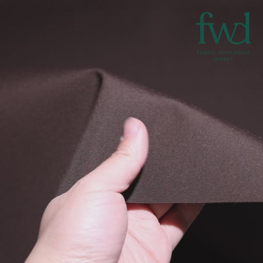 Ottertex® Outdoor Water-Repellant Fade-Resistant Acrylic Canvas (Stiff Finish, 10 Year Warranty) Brown Fabric Video|SV581838