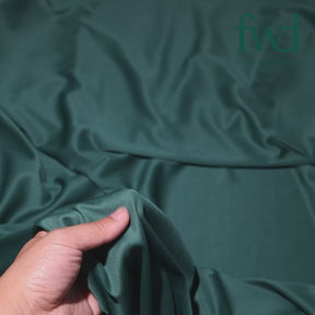 Polyester Interlock Knit Lining Hunter Green Fabric Video|SV574604