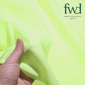 Cotton Polyester Broadcloth (44/45 Inch) Neon Green Fabric Video|SV573778