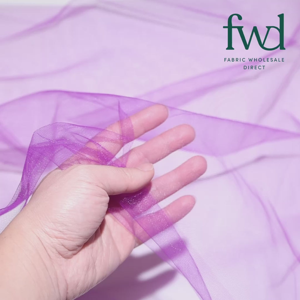 Polyester Tulle (54 Inch) Fabric Violet Video|SV581103