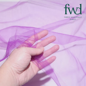 Polyester Tulle (54 Inch) Fabric Violet Video|SV581103