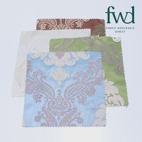 Royal Damask Chenille Upholstery Brocade Jacquard Fabric Group