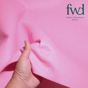 Polyester Felt (74 Inch) Candy Pink Fabric Video|SV581262