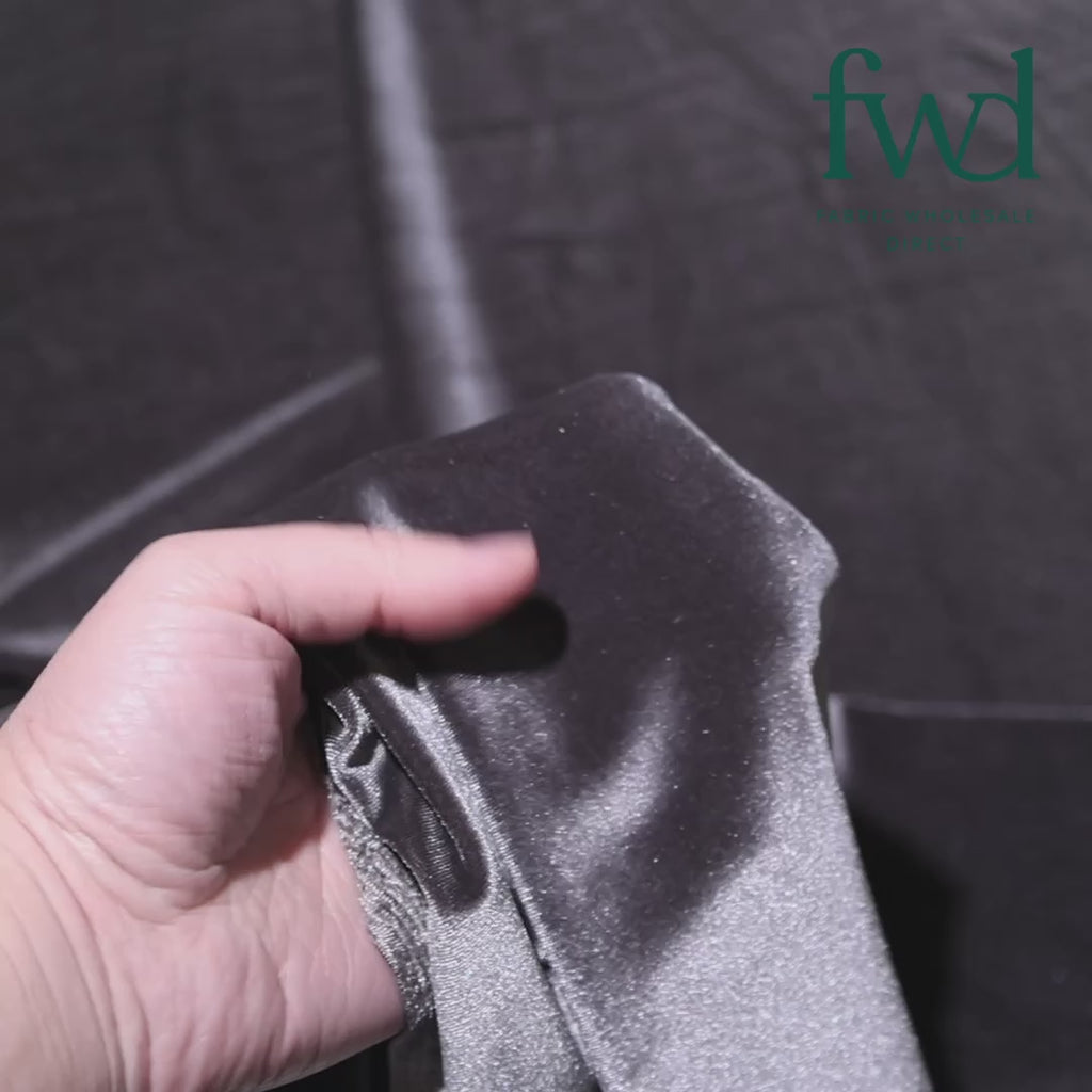 Stretch Velvet Charcoal Fabric Video|SV574879