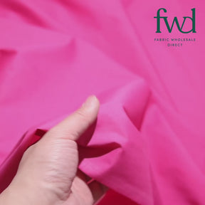 Cotton Polyester Broadcloth (58/60 Inch) Fuchsia Fabric Video|SV571437