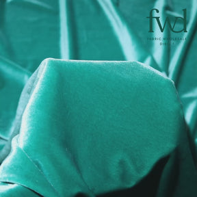 Stretch Velvet Spring Green Fabric Video|SV571484