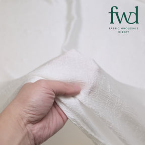 Shiny Shimmer Crinkle Satin White Fabric Video|SV581469