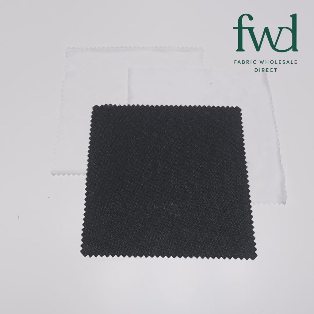 Heavyweight Woven Fusible Interfacing Fabric SV580067 Black 6
