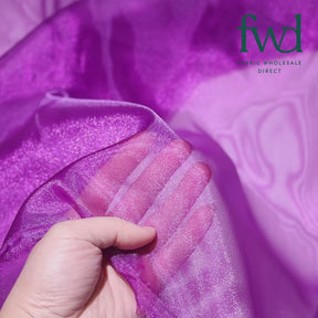 Crystal Organza (59/60 Inch) Purple Fabric Video|SV571278