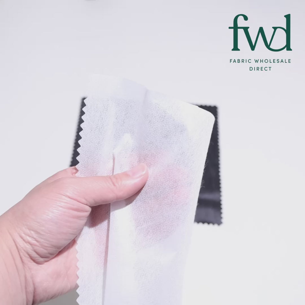 Lightweight (40 GSM) Non-Woven Fusible Interfacing Fabric Video|SV581221