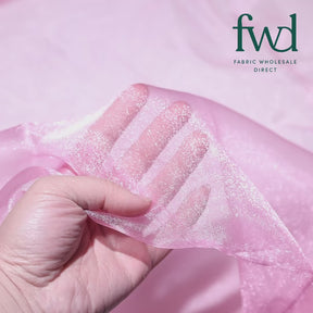 Crystal Organza (59/60 Inch) Pink Fabric Video|SV571258
