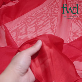 Sheer Voile (118 Inch) Red Fabric Video|SV570981