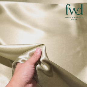 Classic Spun Yarn Polyester Crepe Back Satin Sage Green Fabric Video|SV582156